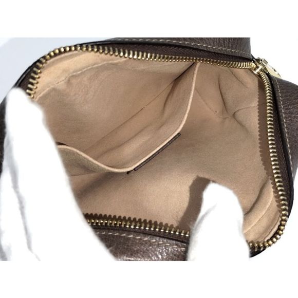 GUCCI Ophidia Shoulder Bag in GG Supreme Leather Beige Brown - Picture 10 of 10